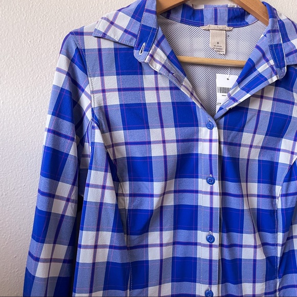 Duluth Trading Co. Women’s Mesh Outdoor Flannel Button Up - Picture 2 of 6